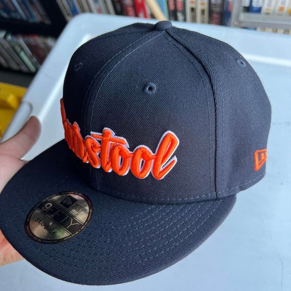 Barstool Sports 9Fifty New Era Black-Orange Hat Snapback Cap Men - Picture 2 of 7